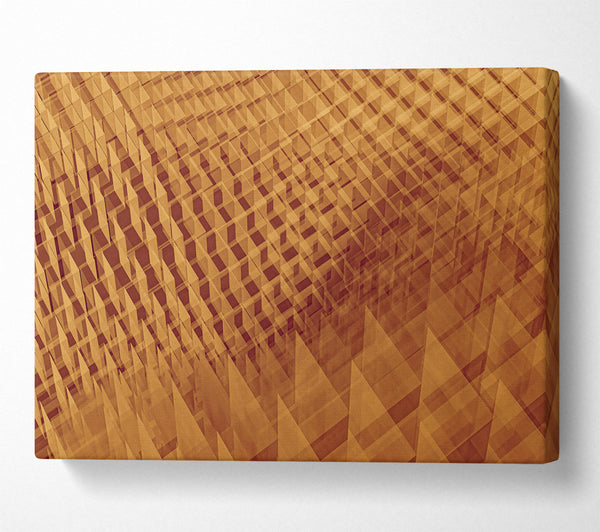  A Canvas Print of Amber Grid Illusion Canvas Art