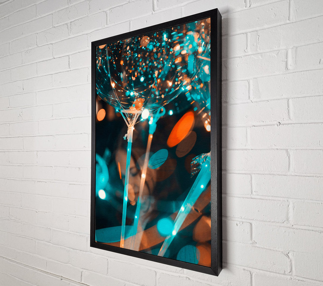  A Canvas Print of Blue Balloon Glow Canvas Print