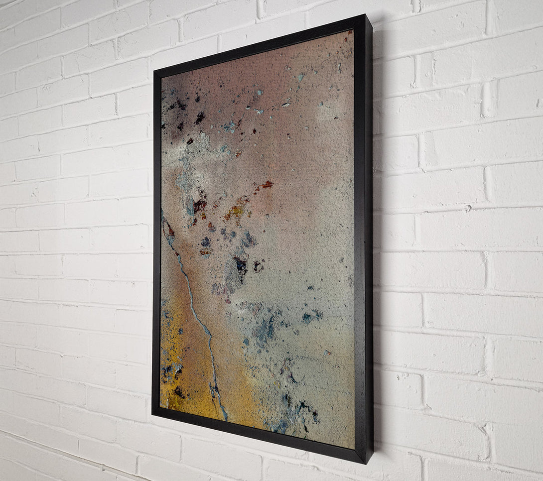  A Canvas Print of Golden Crackle Abstract Canvas Print