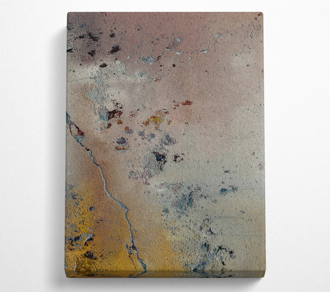  A Canvas Print of Golden Crackle Abstract Canvas Print