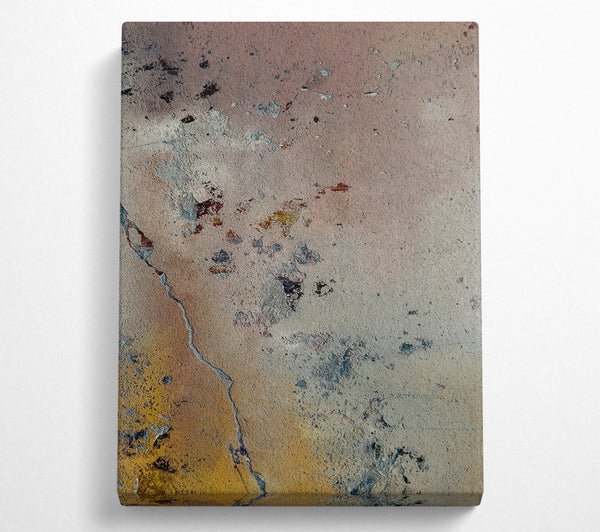  A Canvas Print of Golden Crackle Abstract Canvas Print