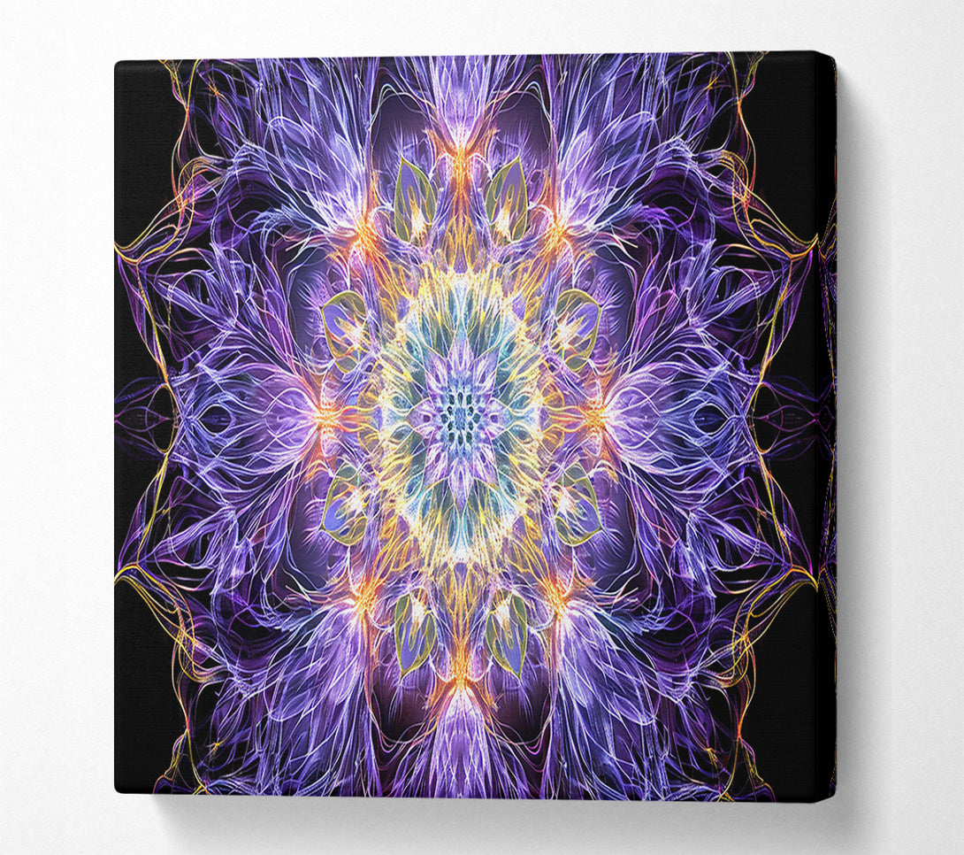  A Canvas Print of Violet Dreamy Mandala Canvas Print
