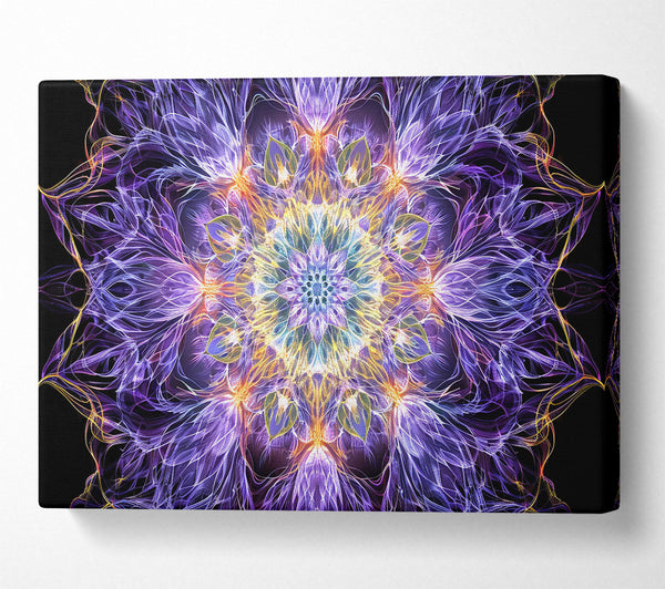  A Canvas Print of Violet Dreamy Mandala Canvas Print