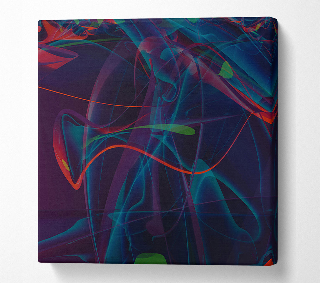  A Canvas Print of Azure Swirls Of Night Canvas Print