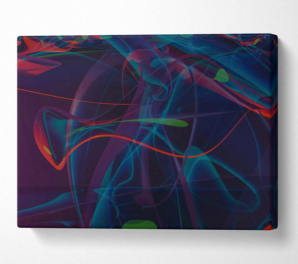  A Canvas Print of Azure Swirls Of Night Canvas Print