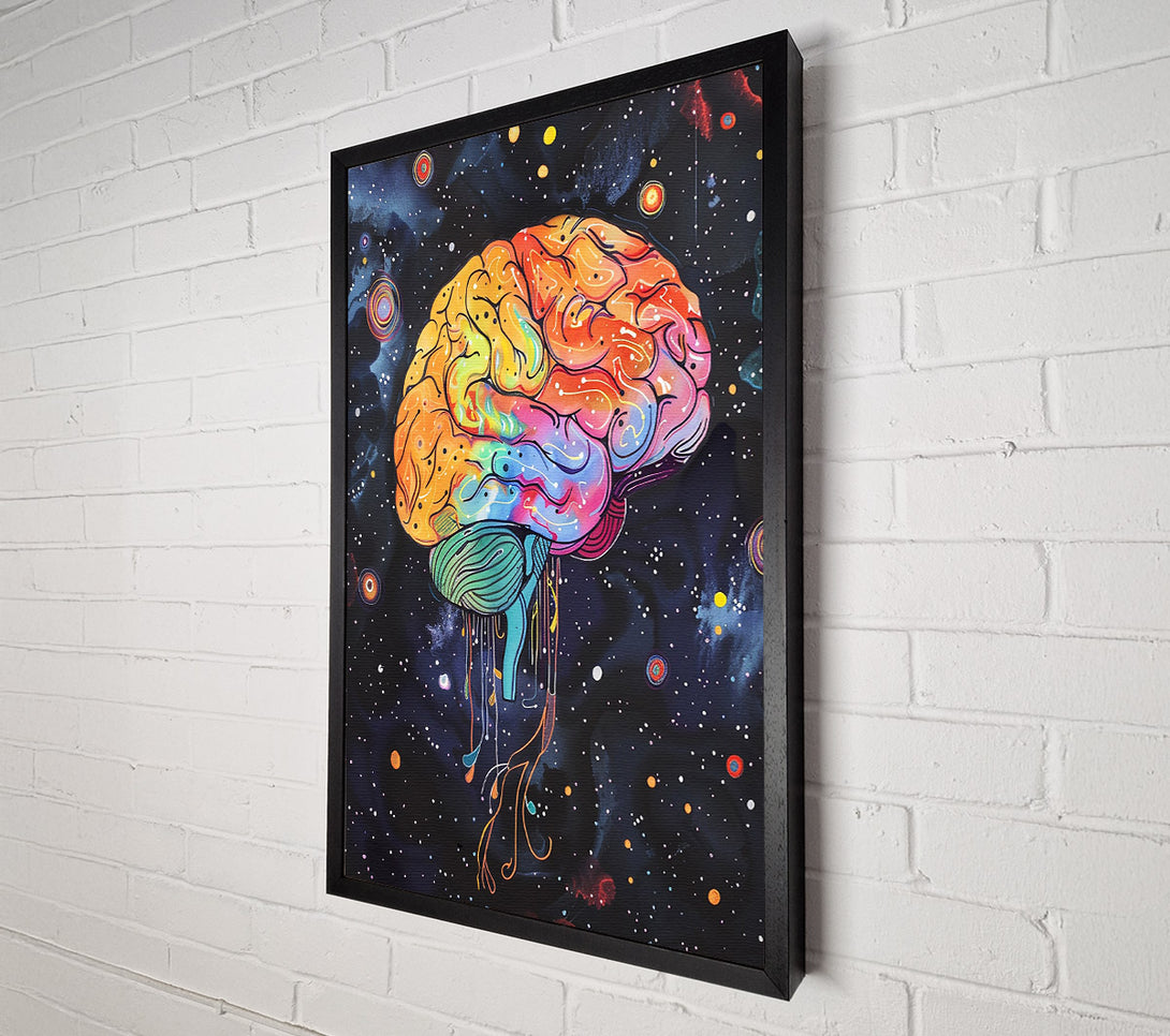  A Canvas Print of Cosmic Orange Mind Canvas Wall Art