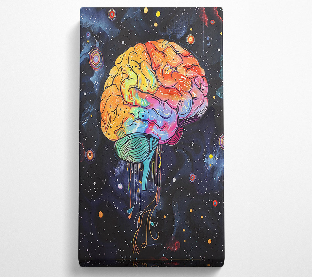  A Canvas Print of Cosmic Orange Mind Canvas Wall Art