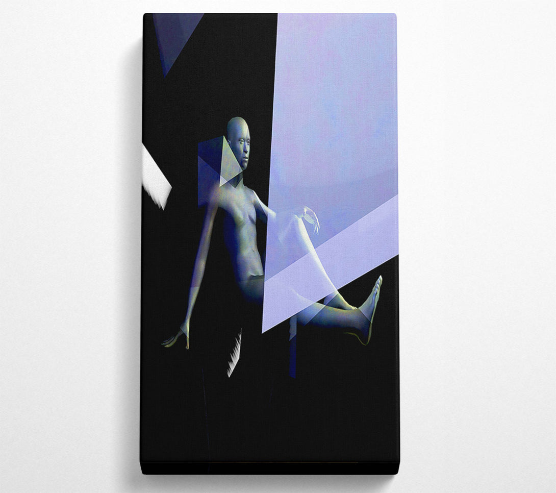  A Canvas Print of Azure Figure In Light Canvas Art