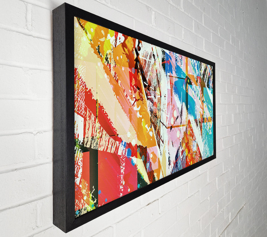 A Canvas Print of Blue Abstract Chaos Canvas Art
