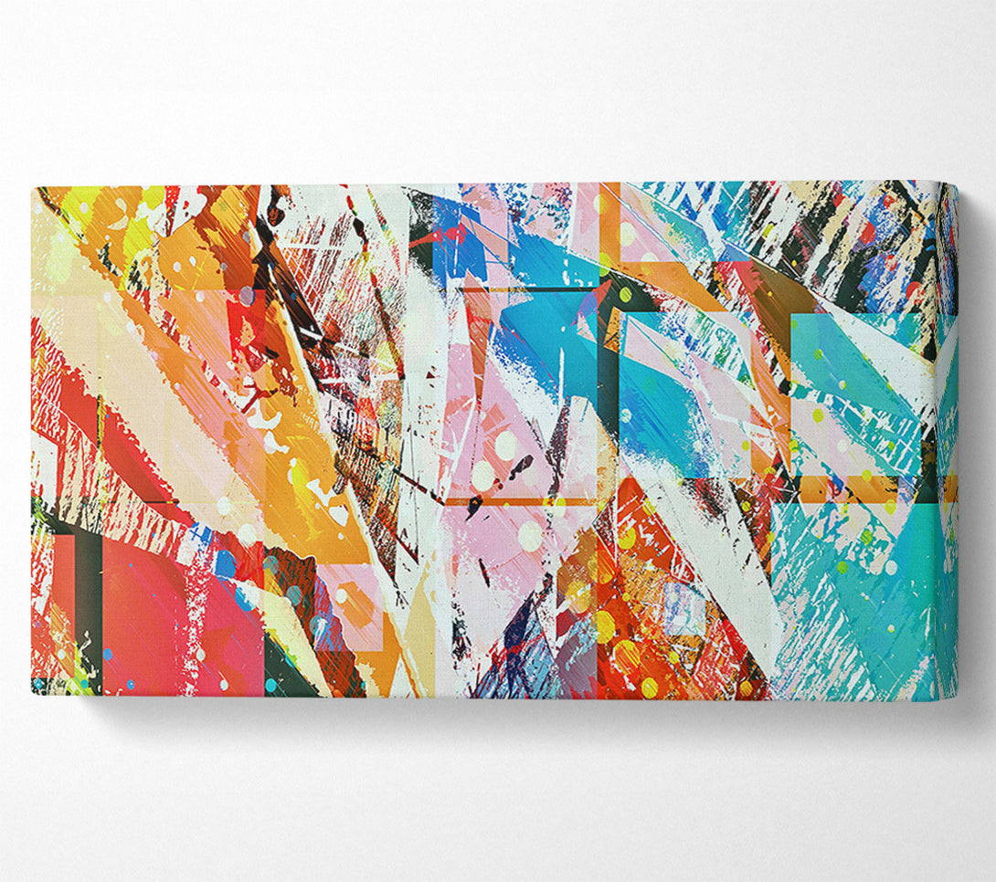 A Canvas Print of Blue Abstract Chaos Canvas Art