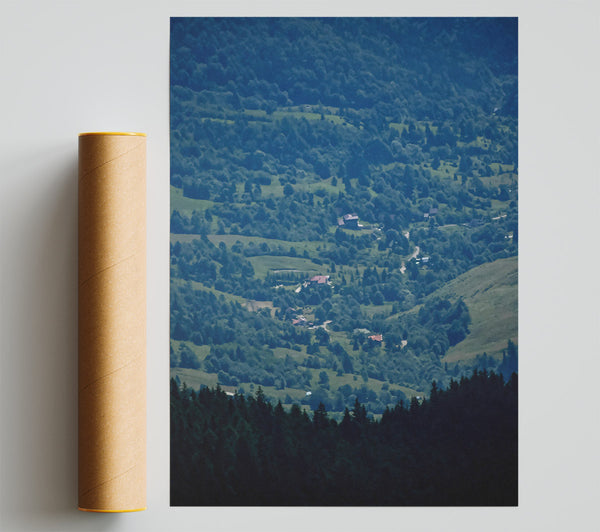 Green Valley Panorama Giclee Print