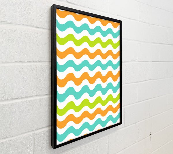 Orange Wavy Lines