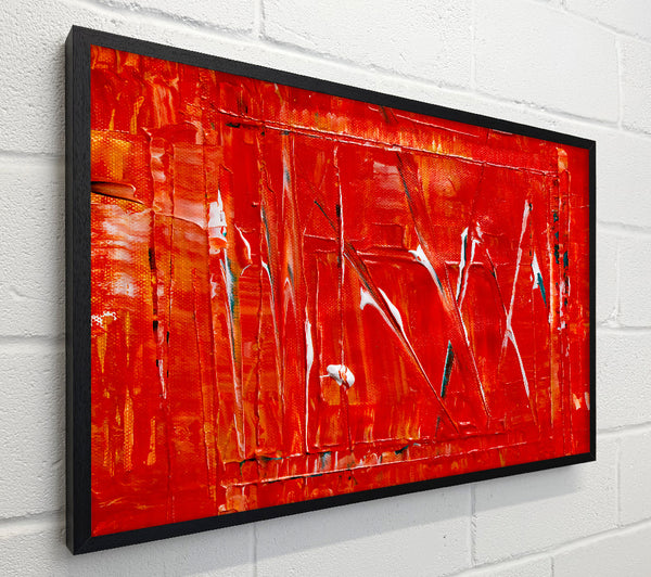 Crimson Canvas Strokes
