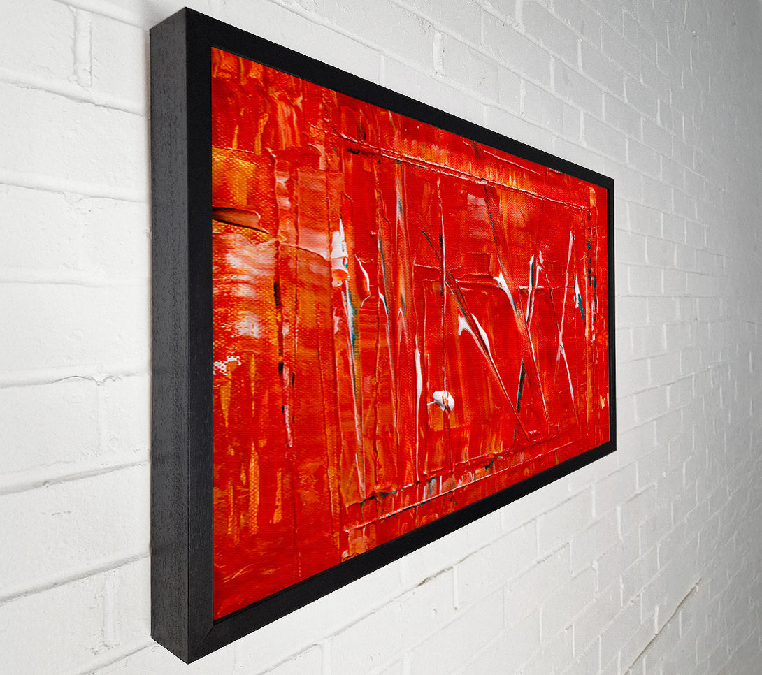  A Canvas Print of Crimson Canvas Strokes Canvas Print