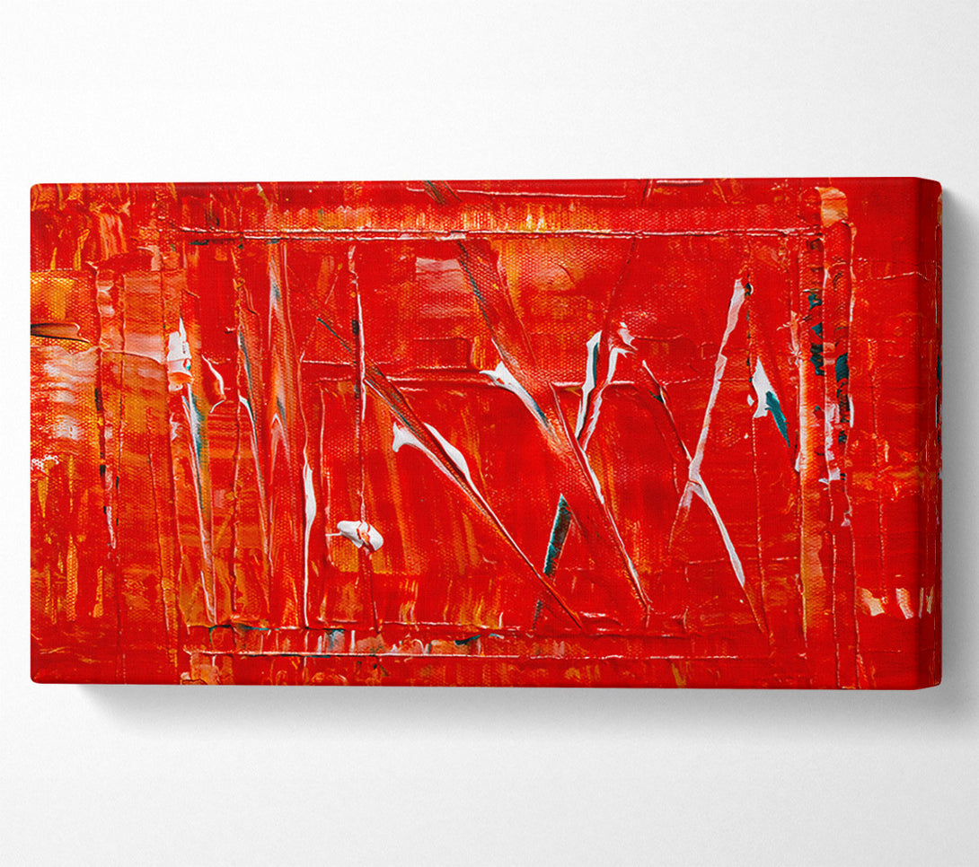  A Canvas Print of Crimson Canvas Strokes Canvas Print