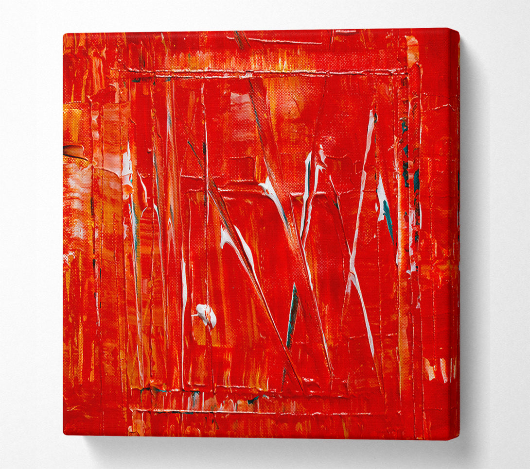  A Canvas Print of Crimson Canvas Strokes Canvas Print