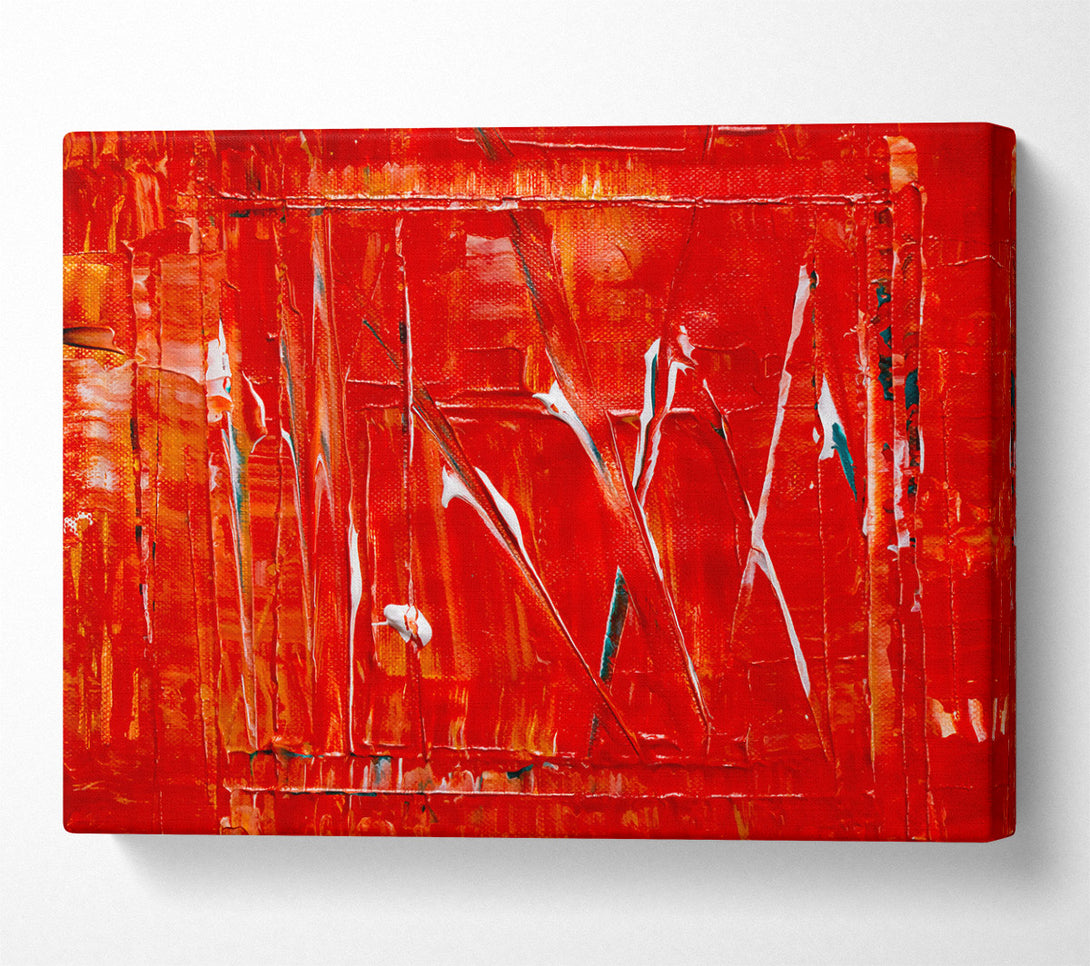  A Canvas Print of Crimson Canvas Strokes Canvas Print