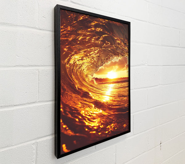 Golden Wave Sunset
