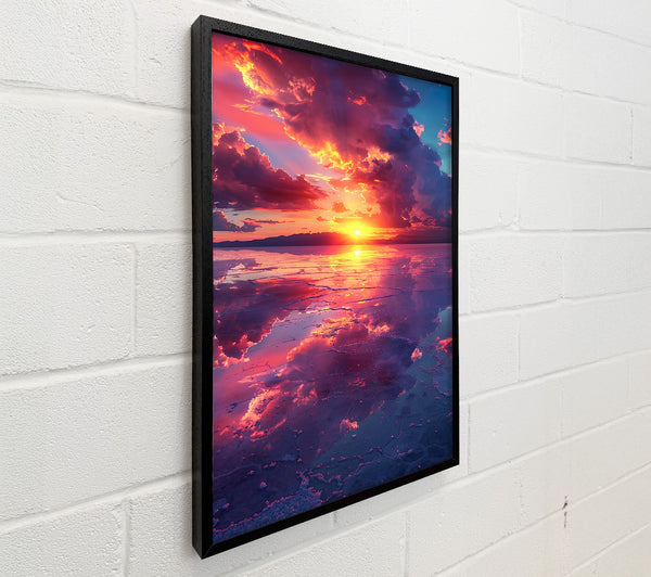 Crimson Sky Reflection