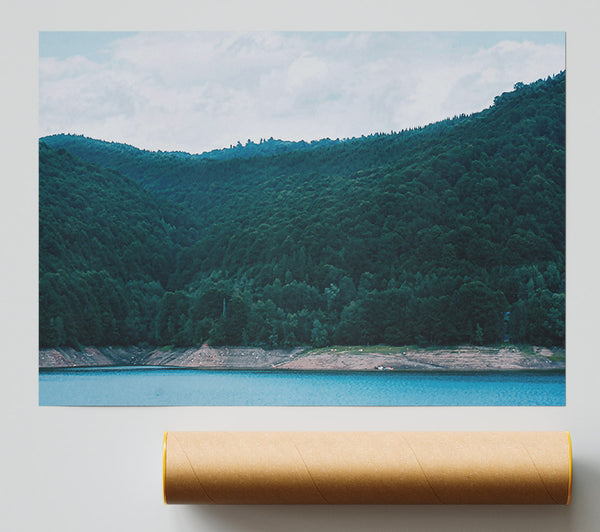 Azure Forest Lake Giclee Print