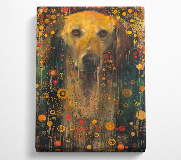  A Canvas Print of Golden Dog Dreams Canvas Art