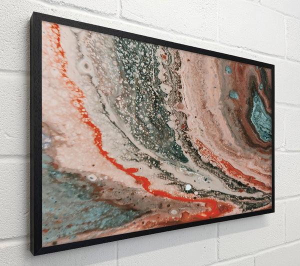 Crimson Swirling Abstract