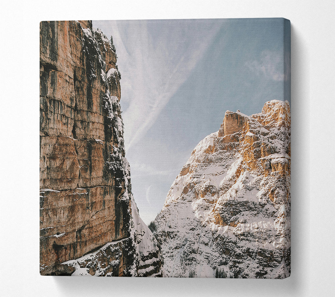  A Canvas Print of Golden Mountain Divide Canvas Print