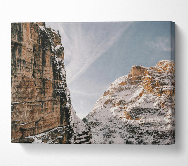  A Canvas Print of Golden Mountain Divide Canvas Print