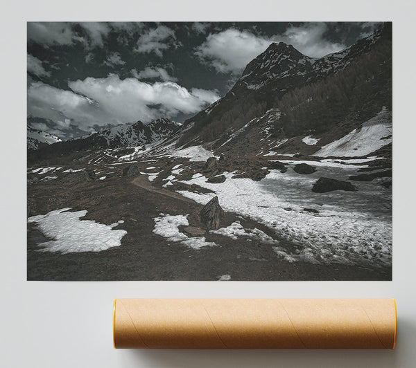 White Patches On Brown Giclee Print