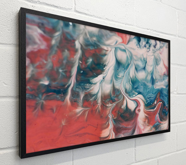 Crimson Swirls And Blues