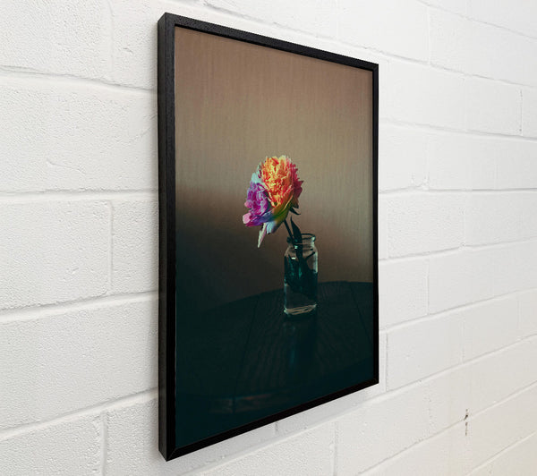 Yellow Bloom In Glass