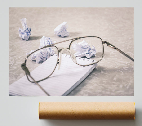White Paper Reflection Poster