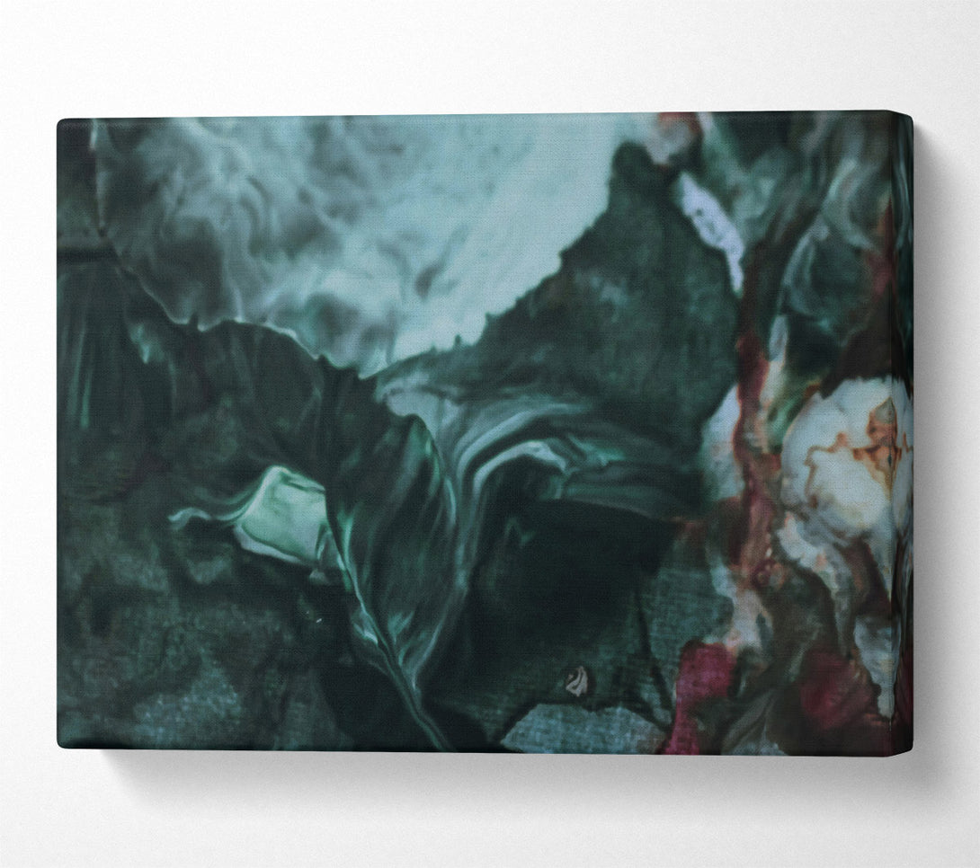  A Canvas Print of Emerald Swirling Dreams Canvas Art