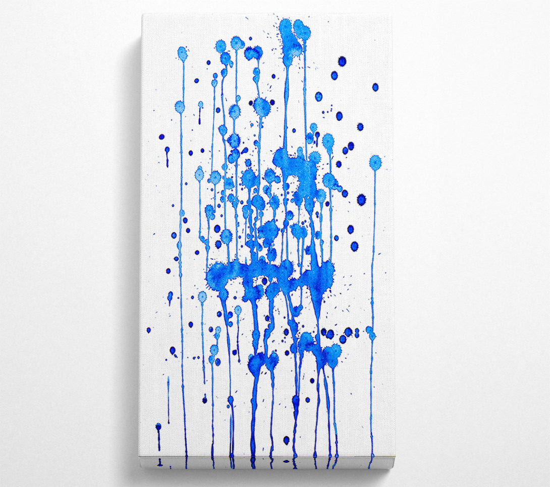  A Canvas Print of Azure Splashes Of Rain Canvas Print