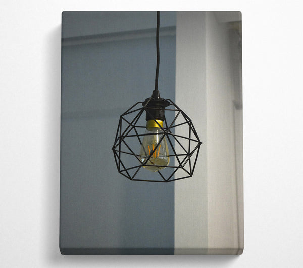  A Canvas Print of Black Cage Light Glow Canvas Art