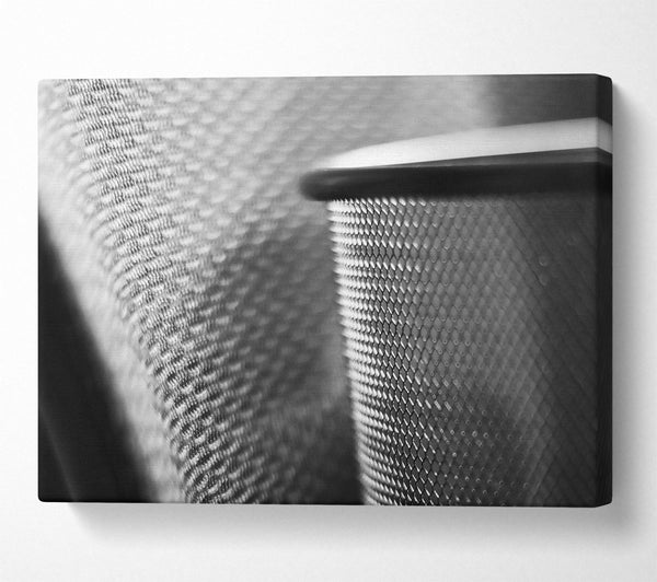  A Canvas Print of Silver Mesh Texture Canvas Art