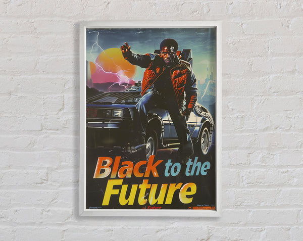 White To The Future Framed Print