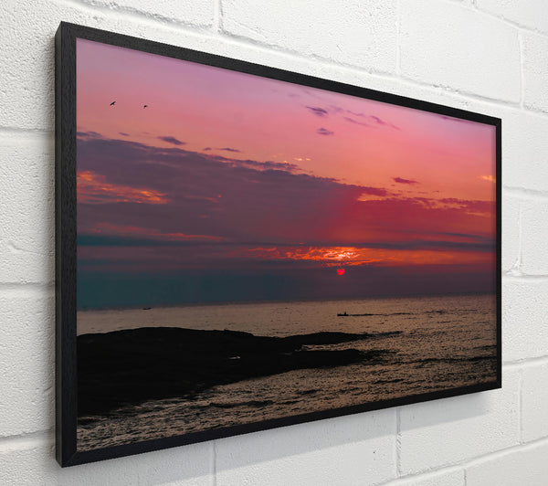 Crimson Sunset Sea
