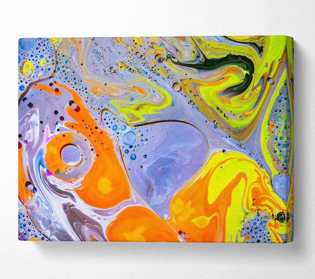  A Canvas Print of Orange Swirling Dreams Canvas Wall Art