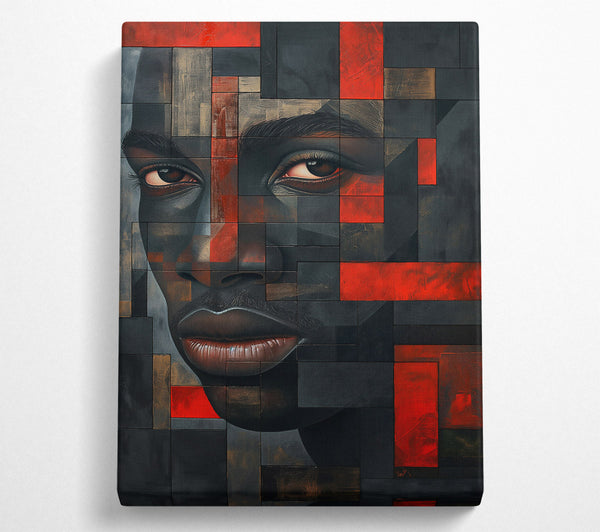  A Canvas Print of Crimson Gaze Canvas Art