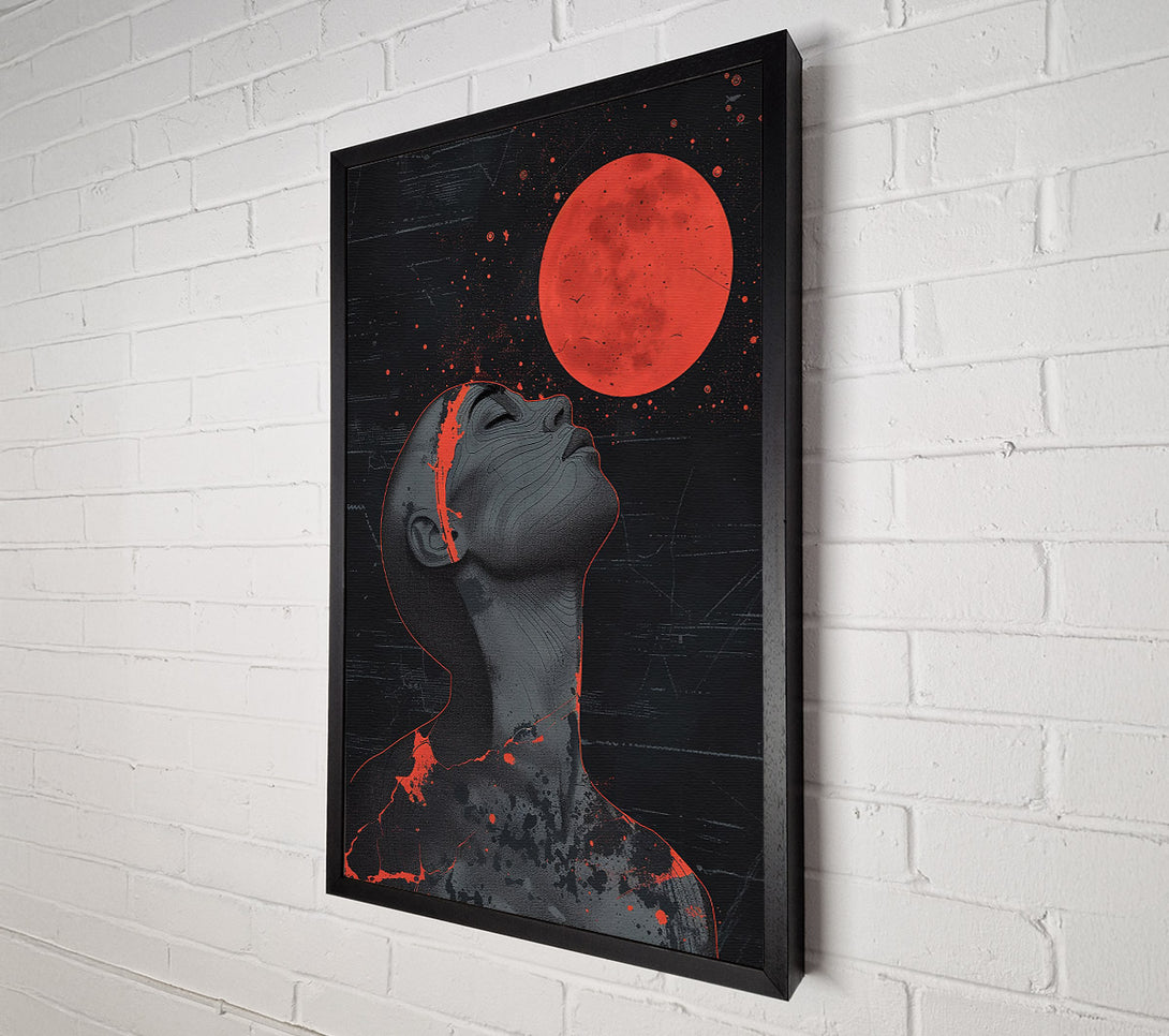  A Canvas Print of Crimson Under Stars Canvas Art