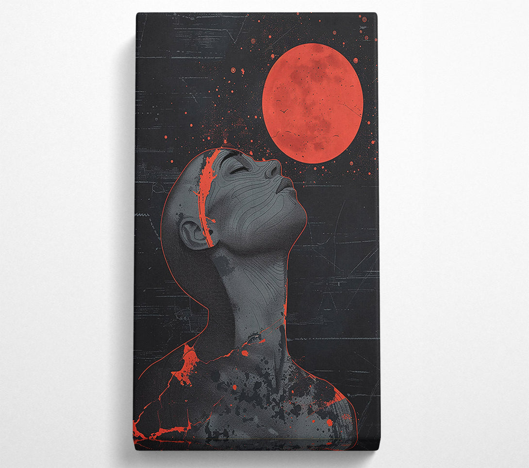  A Canvas Print of Crimson Under Stars Canvas Art