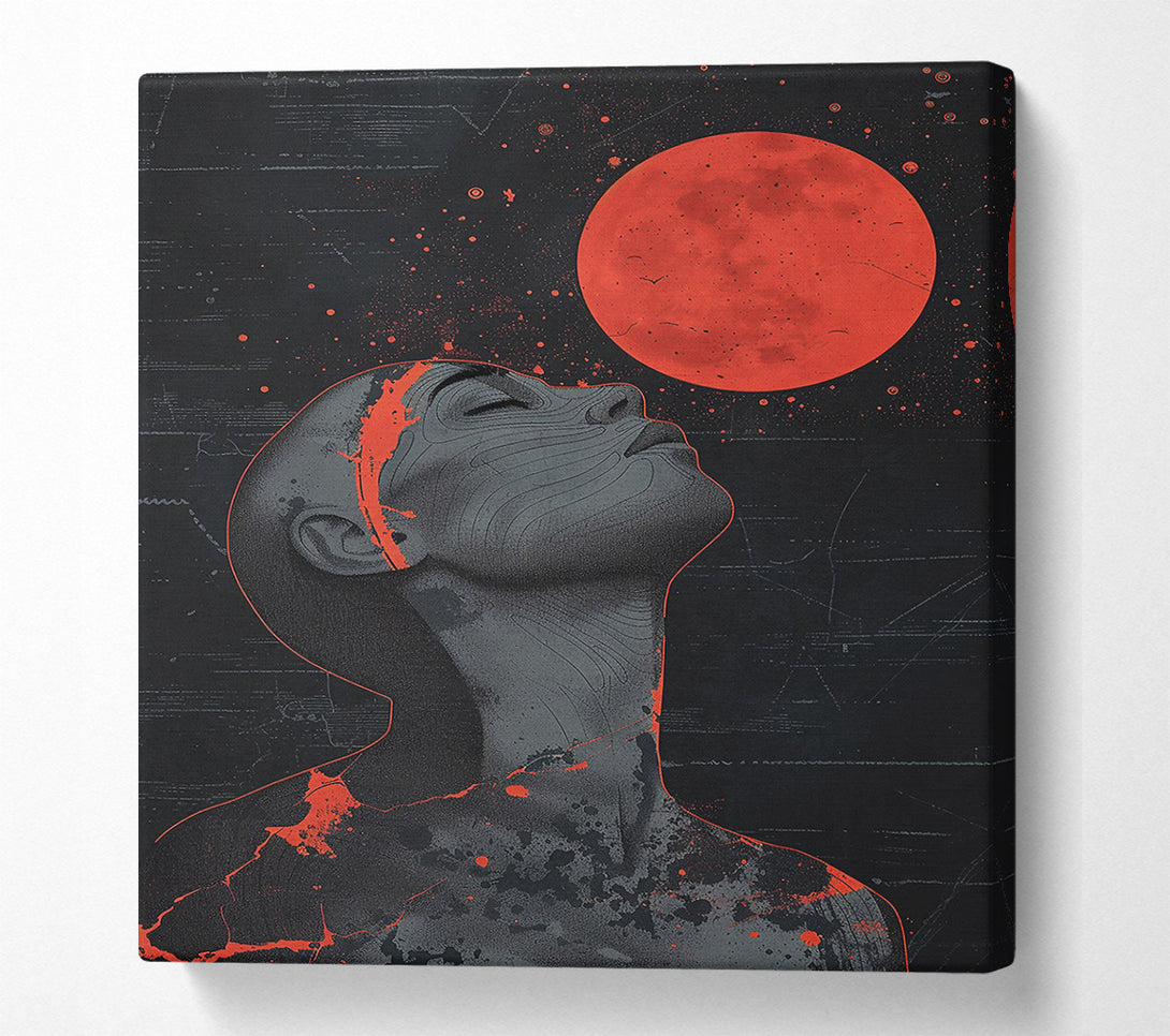  A Canvas Print of Crimson Under Stars Canvas Art