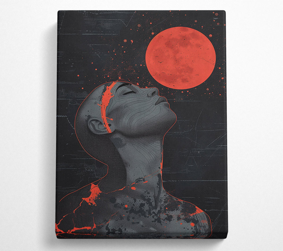  A Canvas Print of Crimson Under Stars Canvas Art