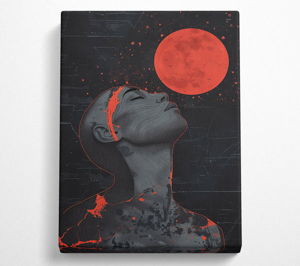  A Canvas Print of Crimson Under Stars Canvas Art