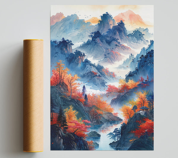 Blue Mountains Tranquility Poster