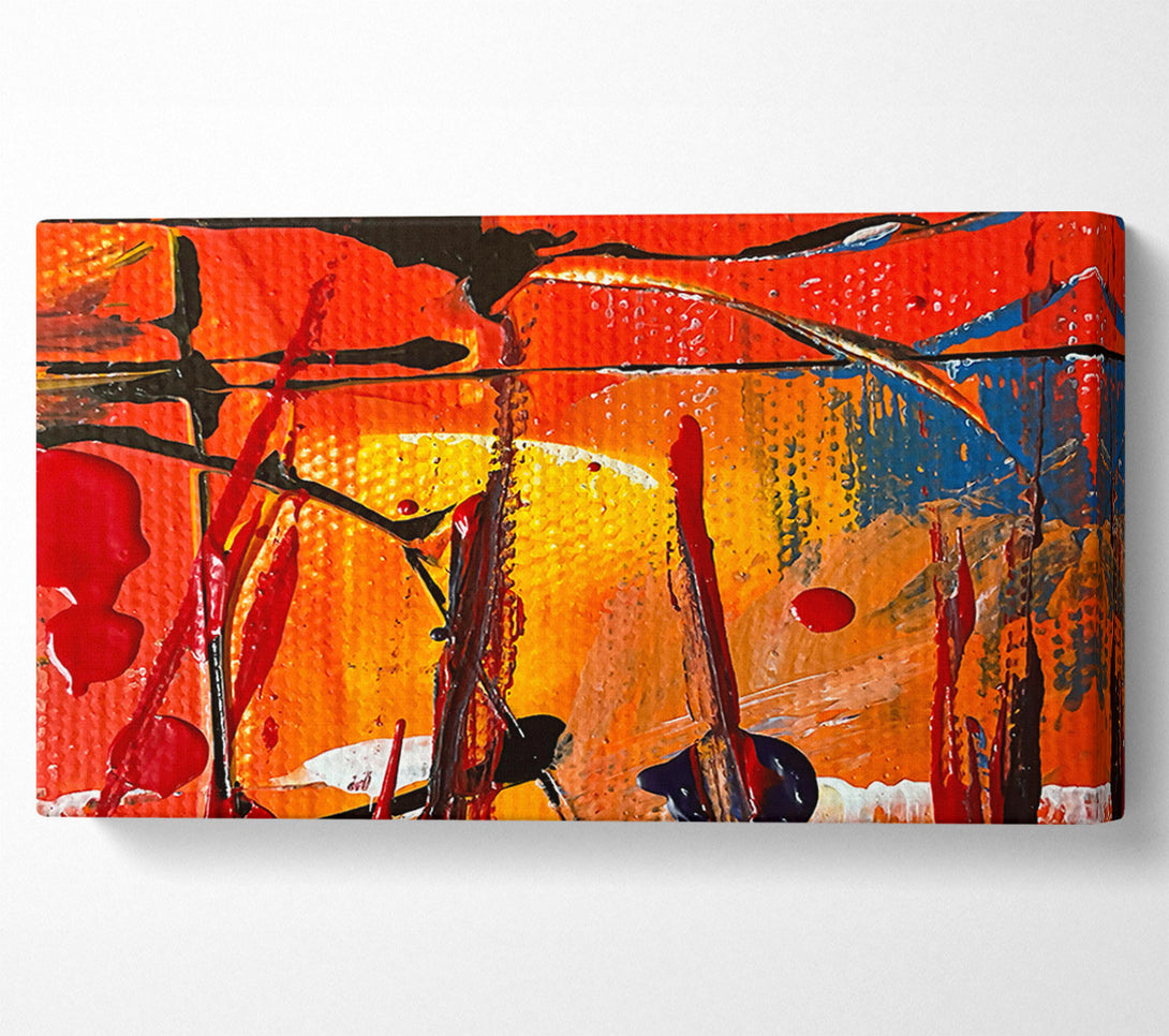  A Canvas Print of Crimson And Gold Dance Canvas Print