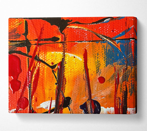  A Canvas Print of Crimson And Gold Dance Canvas Print