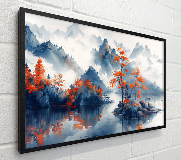 Orange Trees In Mist