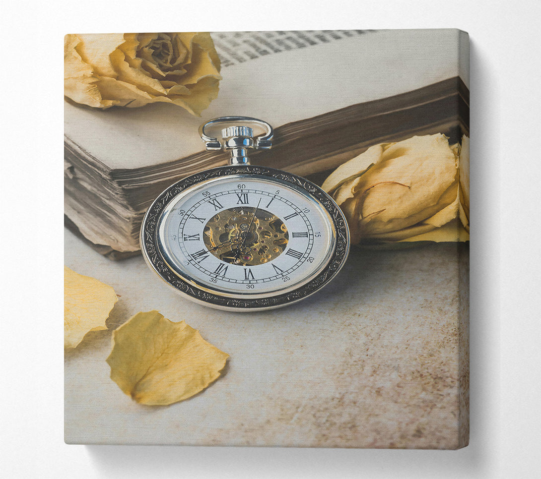  A Canvas Print of Golden Time'S Ticking Canvas Print